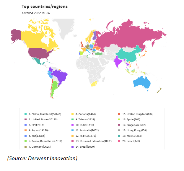 A brief overview of 3D printing in the intellectual property field - map