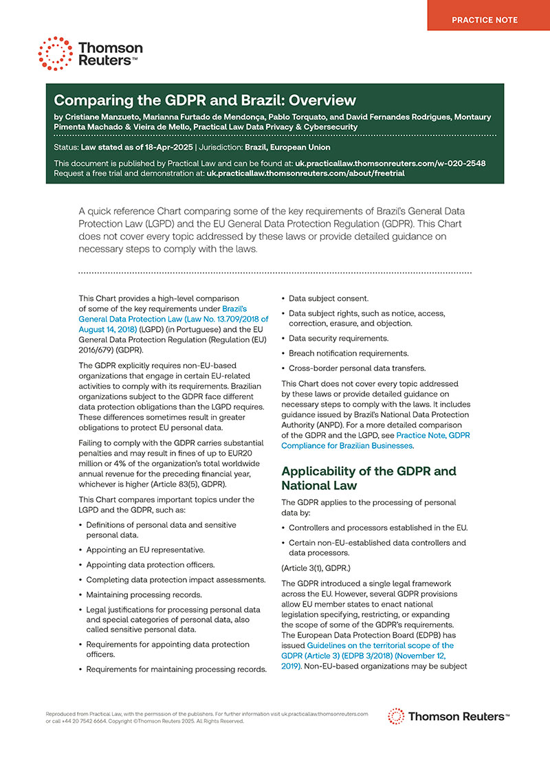 Comparing the GDPR and Brazil Overview 01