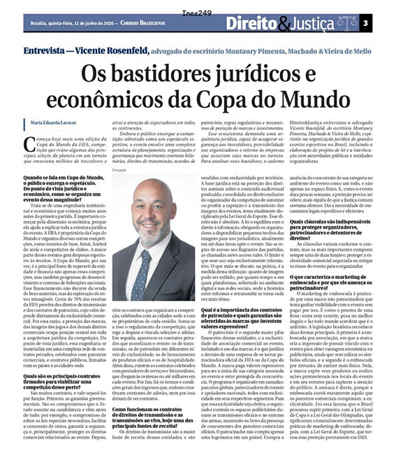 Vicente Rosenfeld, advogado do escritório Montaury Pimenta, Machado &Vieira de Mello
