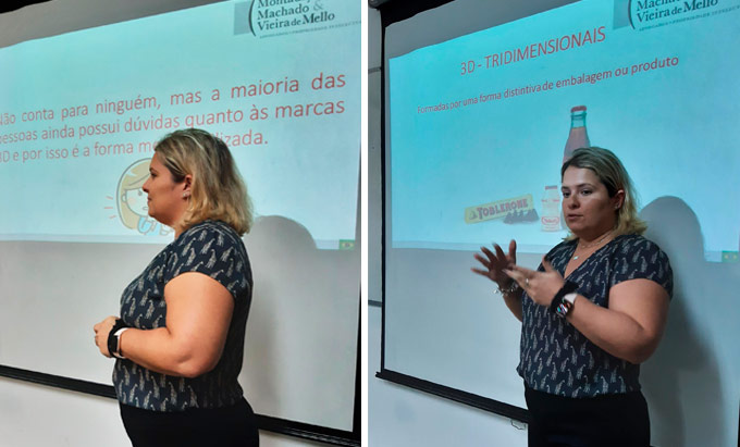  Luana Muniz em palestra para jovens aprendizes