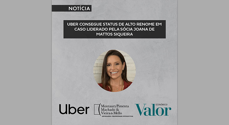 Uber ganha selo de marca de alto renome