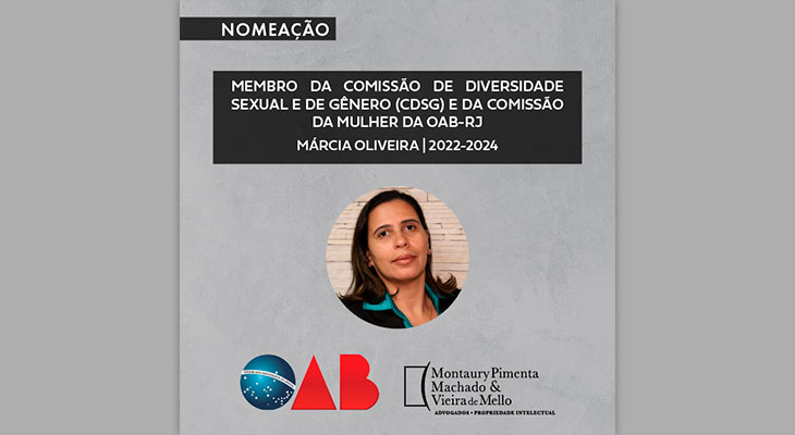 Nomeada Membro da Comissão de Diversidade Sexual e de Gênero (CDSG) e da Comissão da Mulher da OABRJ